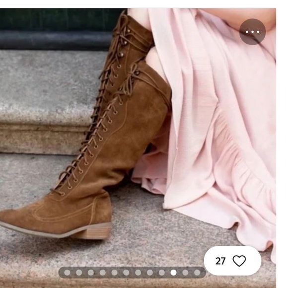 Joyfolie Indy Leather Boot in Brown Y3 - Picture 3 of 11